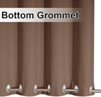 NICETOWN Outdoor Curtain for Patio Waterproof 84" W by 95" L, Thermal Insulated Rustproof Steel Top and Bottom Grommets Blackout Indoor Outdoor Drape, Windproof & Keep Privacy, 1 Panel, Tan-Khaki