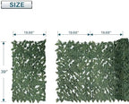 coarbor 3 packs 39"x117" artificial ivy privacy fence, side view