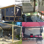 8x20 ft shade cloth for patio, 90% uv, front angle view