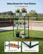 vevor walk-in greenhouse, 78" x 39.4" x 78.7", side view