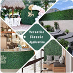 20''x20'' 24 pieces artificial hedge boxwood panels uv, view 9