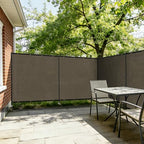 outdoor 6' x 24' privacy fence with iron, view 9