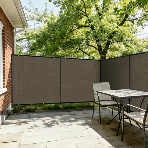 outdoor 6' x 24' privacy fence with iron, view 9