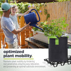 plant stand outdoor – plant riser 7 pack, side view