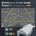 quictent heavy duty 13x25 ft carports with side shown in use