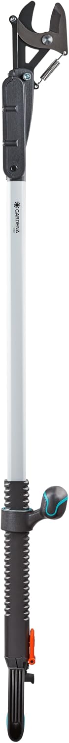 gardena 1.10" cut capacity 46'' bypass pruning lopper shown in use