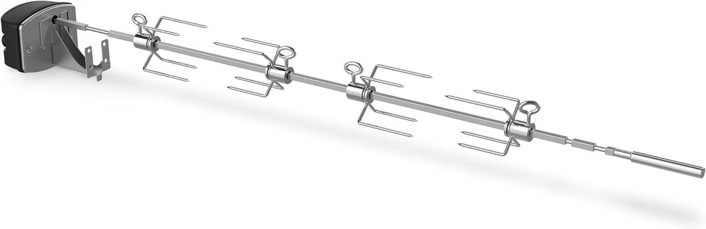 Weber® Rotisserie for Genesis 4‑Burner & 36" Pellet Grills | Stainless-Steel Shaft, Secure Forks for All Cuts, Electric‑Powered, Fits Genesis II/II LX 400 Series & Searwood 600 XL
