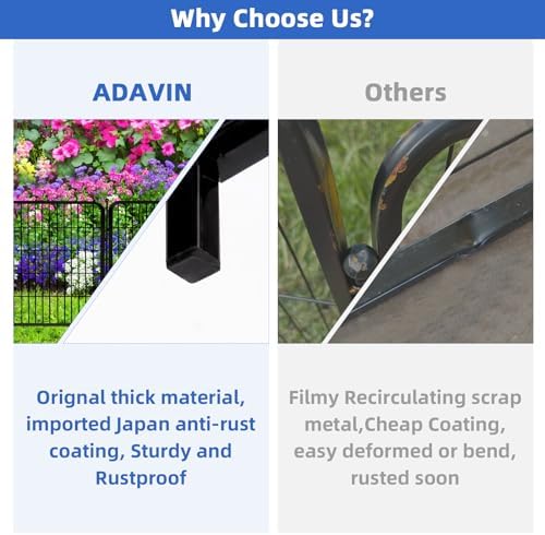 adavin 32 in(h) garden fences and borders,1 gate+3 on a desk or shelf