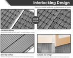primezone 36 pcs plastic interlocking patio deck tiles, close-up detail