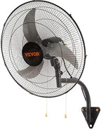 vevor 20 inch wall mount fan, oscillating, 3-speed, view 9