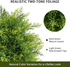 artificial bushes plants 28" topiary ball trees outdoor, side view
