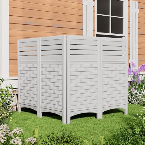 mrosaa outdoor fence privacy panels,resin privacy fence panels showing dimensions