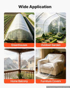vevor greenhouse plastic sheeting 6 x 100 ft, front angle view