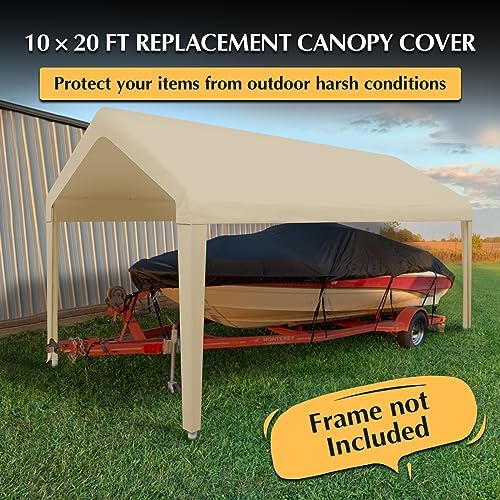 10x20 ft car canopy replacement cover, 800d waterproof on a desk or shelf
