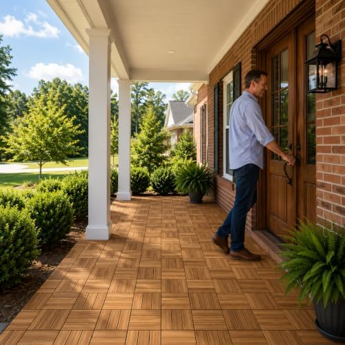thyoi premium deck tiles, 10 pcs patio flooring, view 9