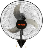 vevor 20 inch wall mount fan, oscillating, 3-speed, view 12