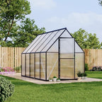6'x9' aluminum-framed polycarbonate greenhouse, heavy duty polycarbonate greenhouse, view 9
