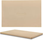 Unicook 20 x 13.5 Inch Extra Large Pizza Stone for Oven and Grill, 10.6 Lbs | Heavy Duty, Even Heating&Consistent Heat Retention, Crispy Crust for 2 Small Pizzas, Bread, Cookies, Includes Dough Scraper
