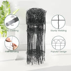 proworx black small garden fence border curve wire, package contents