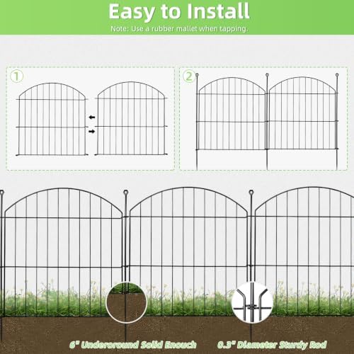 decorative garden fence, 24in (h) x 20ft(l) no, close-up detail