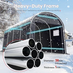 king bird 10' x 20' carport shelter with shown in use