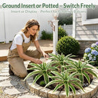 artificial greenery stems dracaena faux branches artificial plants, front angle view