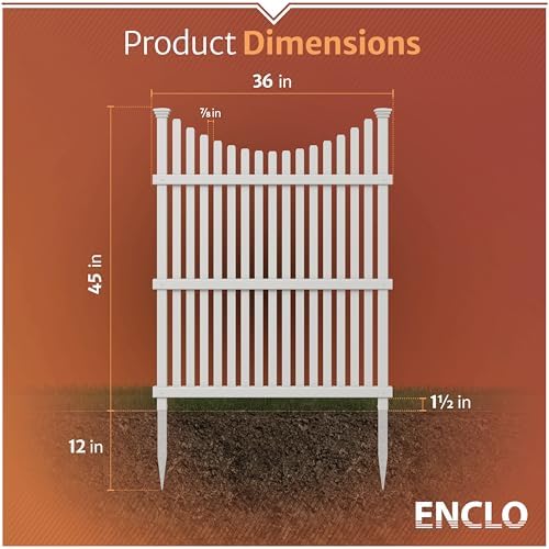 enclo huntersville privacy screen 2pk, white vinyl diy, package contents