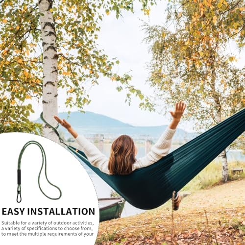 Heavy Duty Tree Swing Ropes, Hammock Tree Straps Hanging Kit, for Outdoor Swings Hammock Playground Set Accessories (1.75ft,21",Green,2Pack)