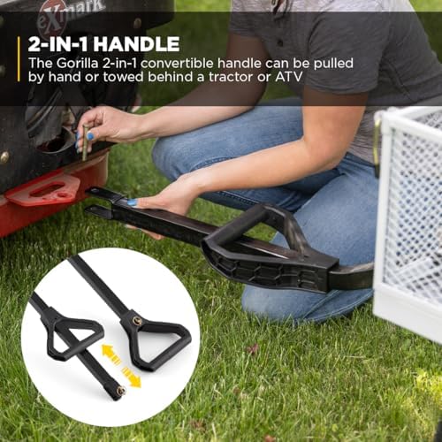 gorilla carts steel utility garden cart, 1000 lb., package contents
