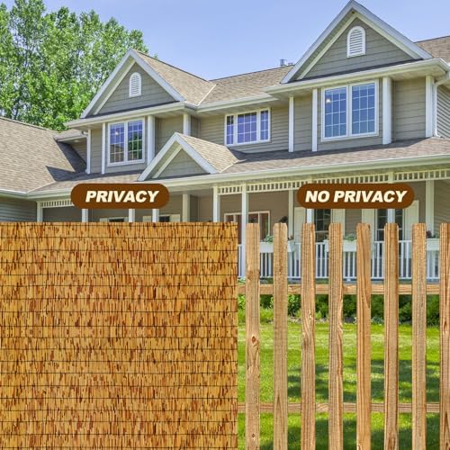 reed fencing rolls,patio privacy screen,decorative bamboo fence rolls, side view
