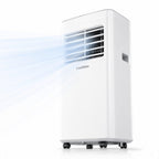 coolblus portable air conditioners, 8500 btu portable ac shown in use