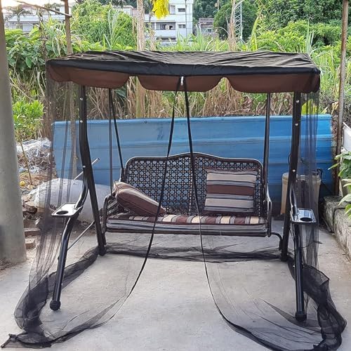 mosquito net for swing smooth zipper porch swing, side view