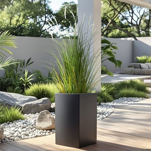 3ft 2-pack artificial cattail reed grass, 35in artificial shown in use