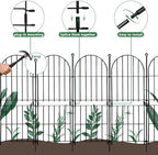 decorative garden fence, 31in (h) x 10ft(l) no, side view