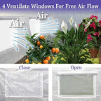 benefitusa greenhouse replacement cover half-transparent greenhouse cover (10'x7'x6'), package contents