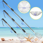 beach sand sifter, 2 beach sifting sand telescoping, close-up detail