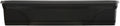 southern patio medallion windowsill platform garden planter, black, main product view