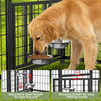 lovmor 8' x 4' outdoor dog kennel with, package contents