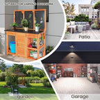 agitree outdoor garden potting bench, horticultural wooden workstation, package contents