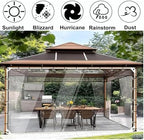 clear tarps with grommets, 6x6.5ft heavy duty waterproof, side view