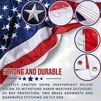 american flag - heavy-duty us flag - embroidered shown in use