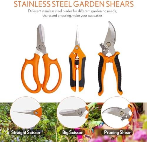 bonsai tools kit 20 pcs garden tools set, package contents