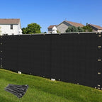 privacy fence screen 4' x 40' heavy duty, front angle view