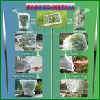 fruit tree netting with drawstring, 6 pack 5x5.3 showing dimensions
