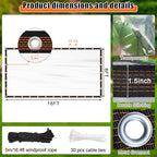 8 x 16 ft heavy duty clear waterproof shown in use