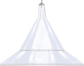 Squirrel Baffle - for Outside Bird House and Feeder Pole - Premium Large 17” Dome - by Arundale Made in USA (Crystal Clear)