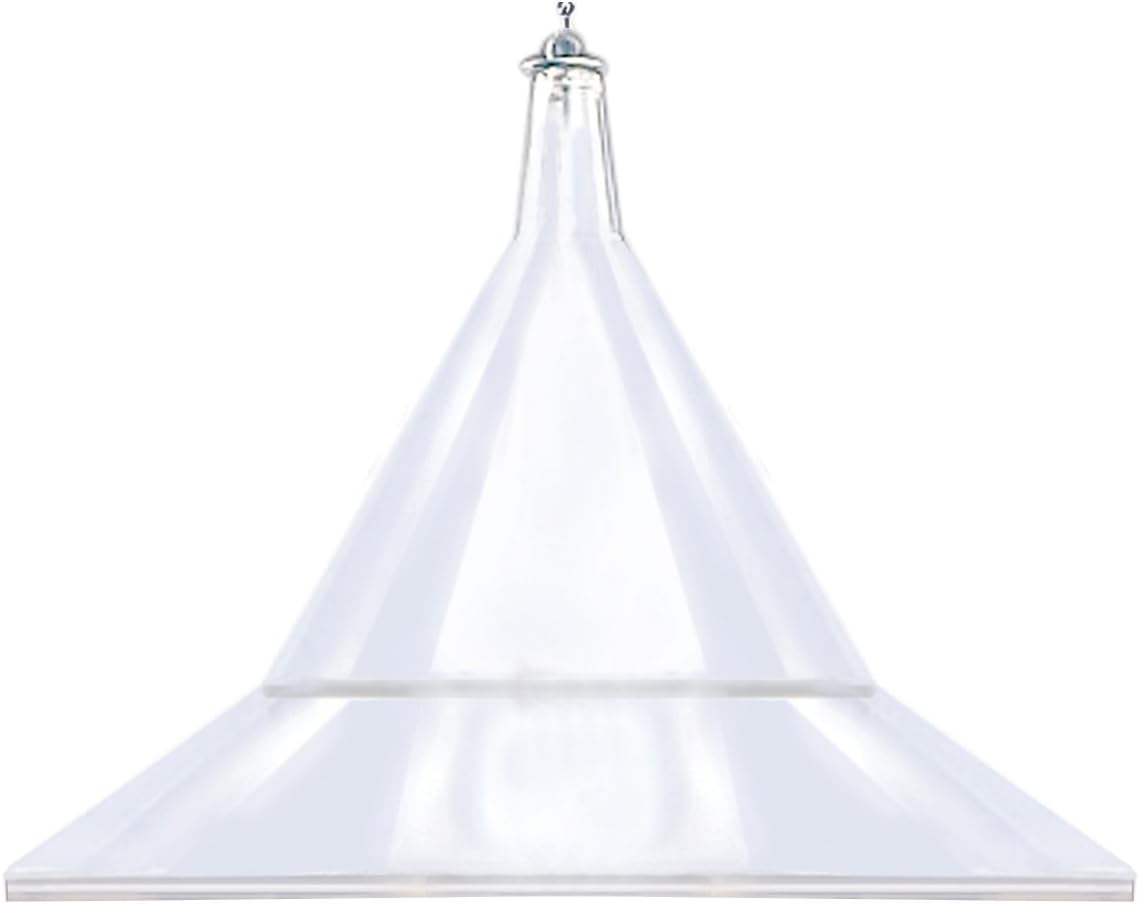Squirrel Baffle - for Outside Bird House and Feeder Pole - Premium Large 17” Dome - by Arundale Made in USA (Crystal Clear)