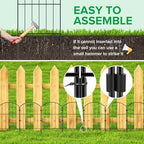 vancastle decorative garden fence 25 panels, total 26ft, close-up detail