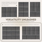 kozyard metal privacy screen 74" h x 47.2", package contents