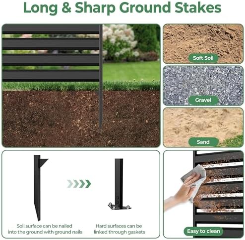 metal air conditioner fence, 42''h x 38''w (3panels) on a desk or shelf